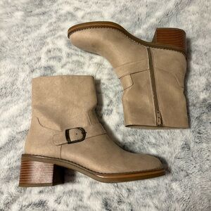 Kensie Suede Tan Booties